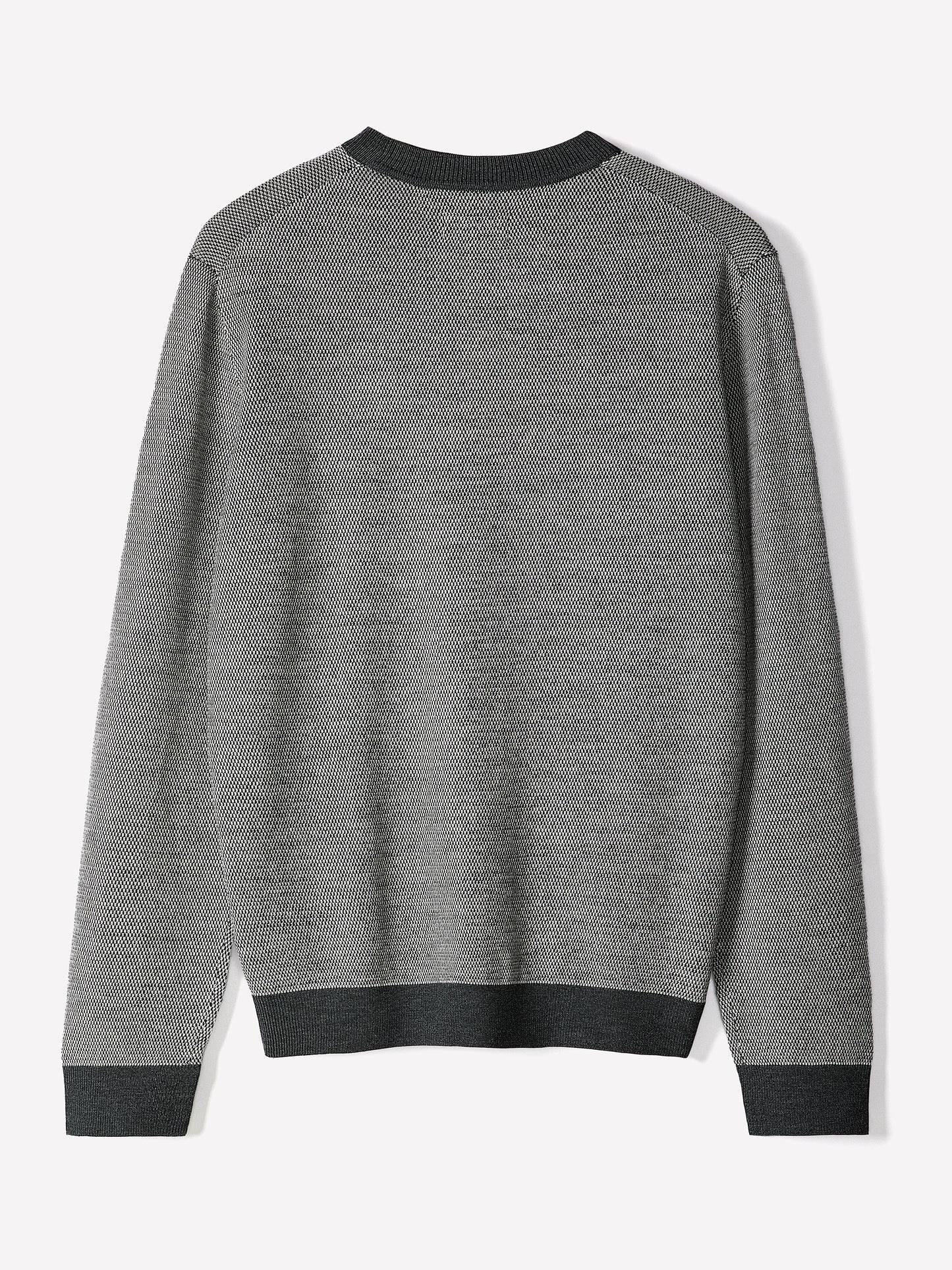 Mens Merino Wool Crewneck Sweater