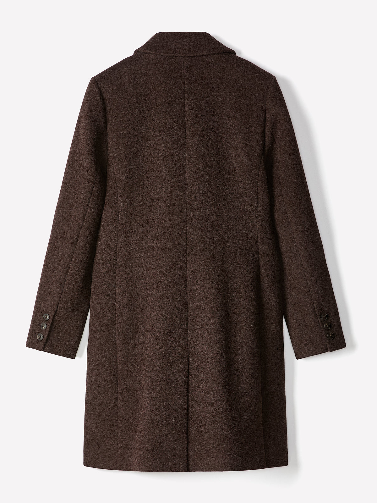 Classic Wool-Blend Three-Button Coat
