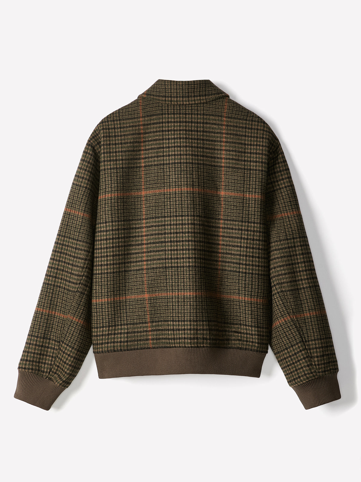 Plaid Wool-Blend Jacket