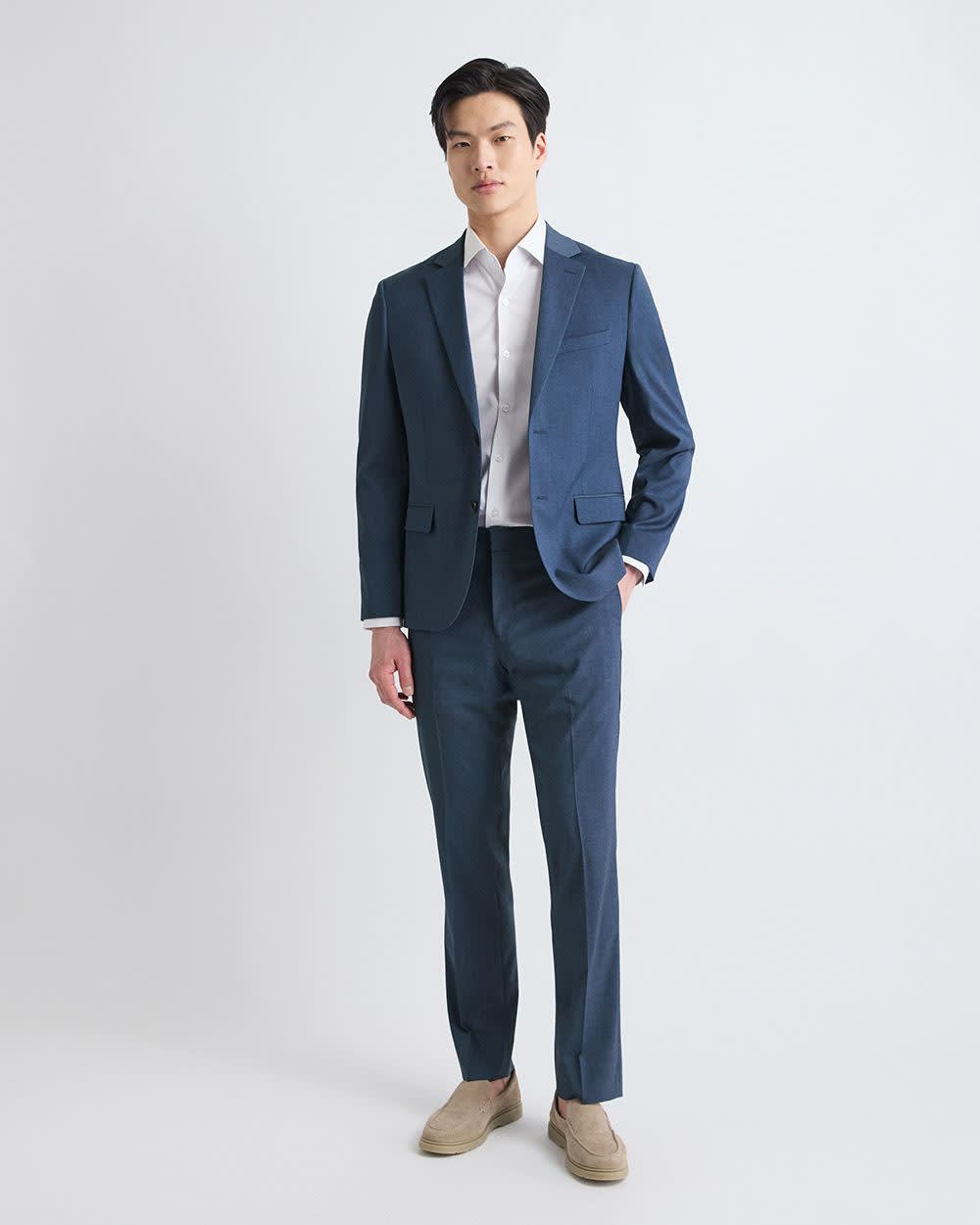 Slim-Fit Blue Suit Blazer