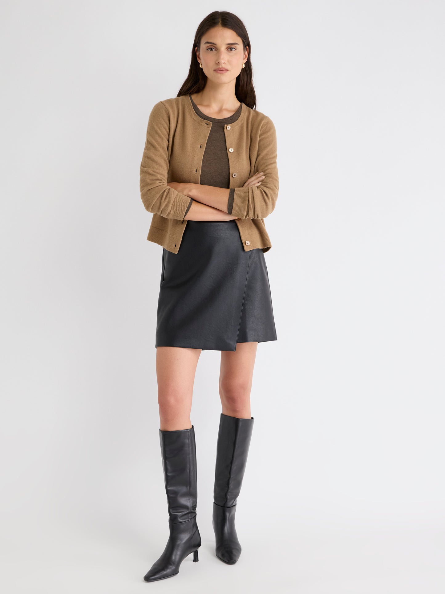 Merino Wool Button-Down Cardigan