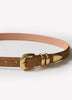 Leather Belt With Metal Loop