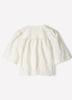 Woven Cotton Embroidery Popover Blouse