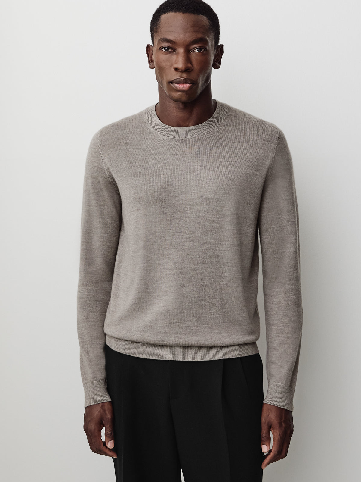 Merino-Wool Crew-Neck Sweater