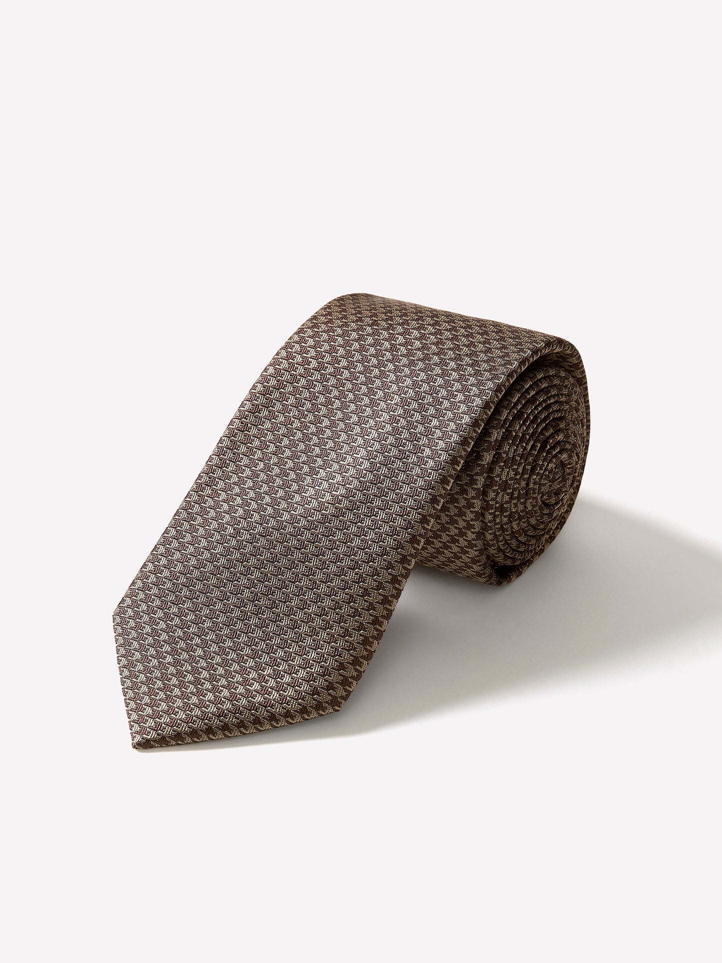 Woven Silk Houndstooth Tie