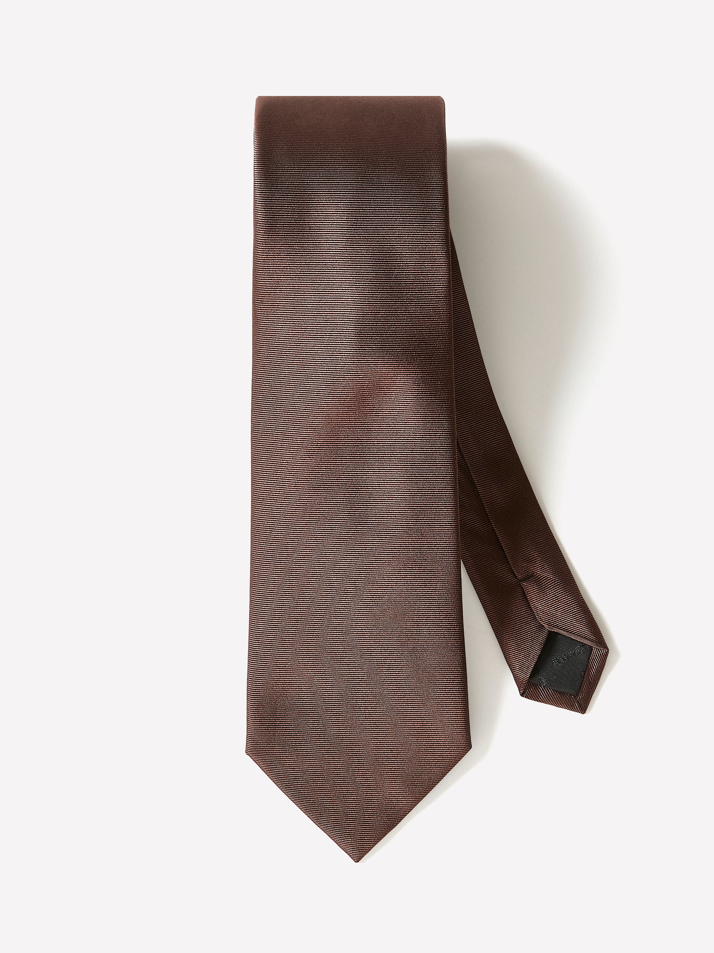 Men's Silk Woven Wide Solid Rust Tie