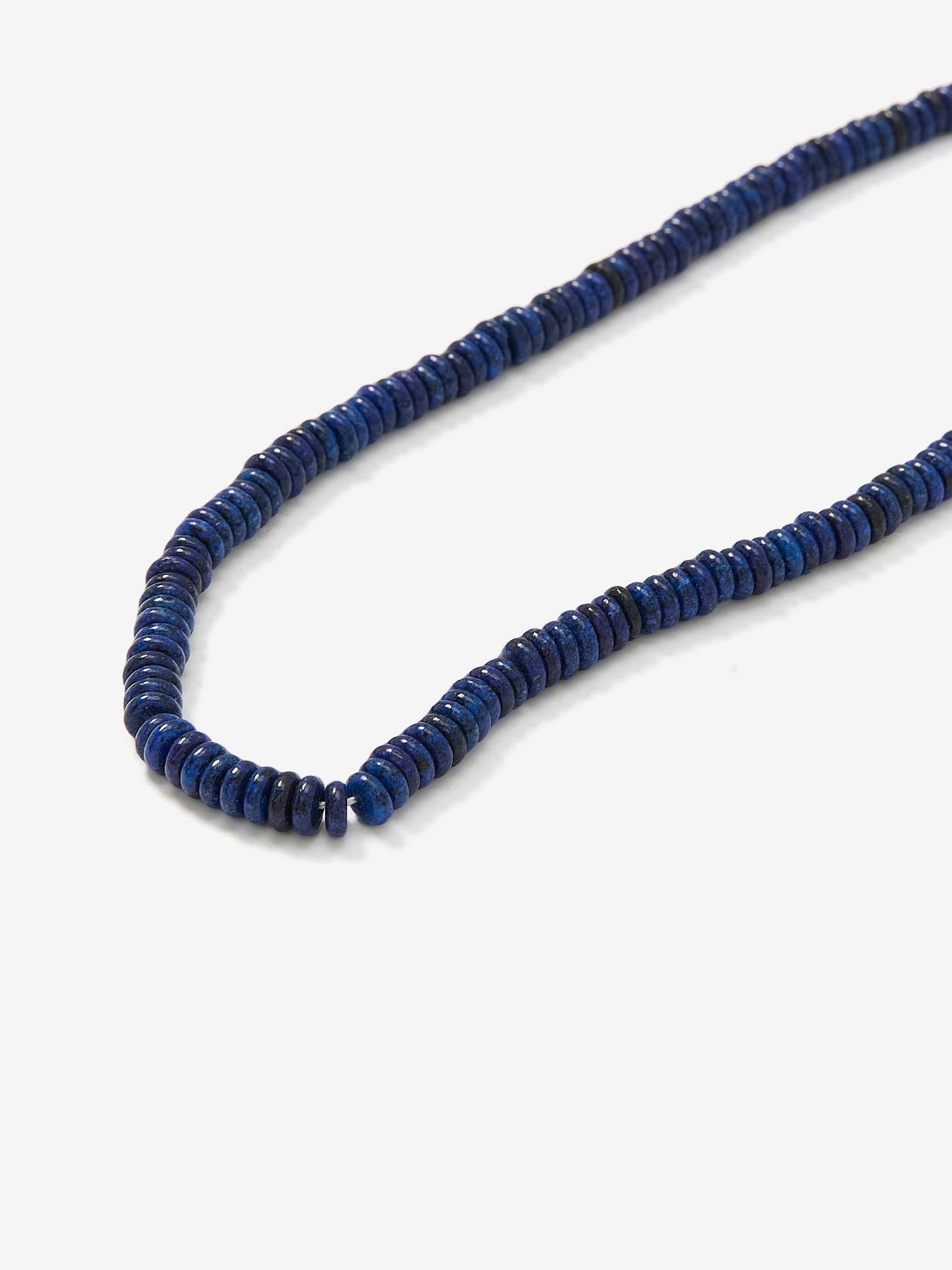 Beaded Metal Imitation Necklace With Semi-Precious Stones