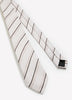 Striped Linen-Blend Skinny Tie