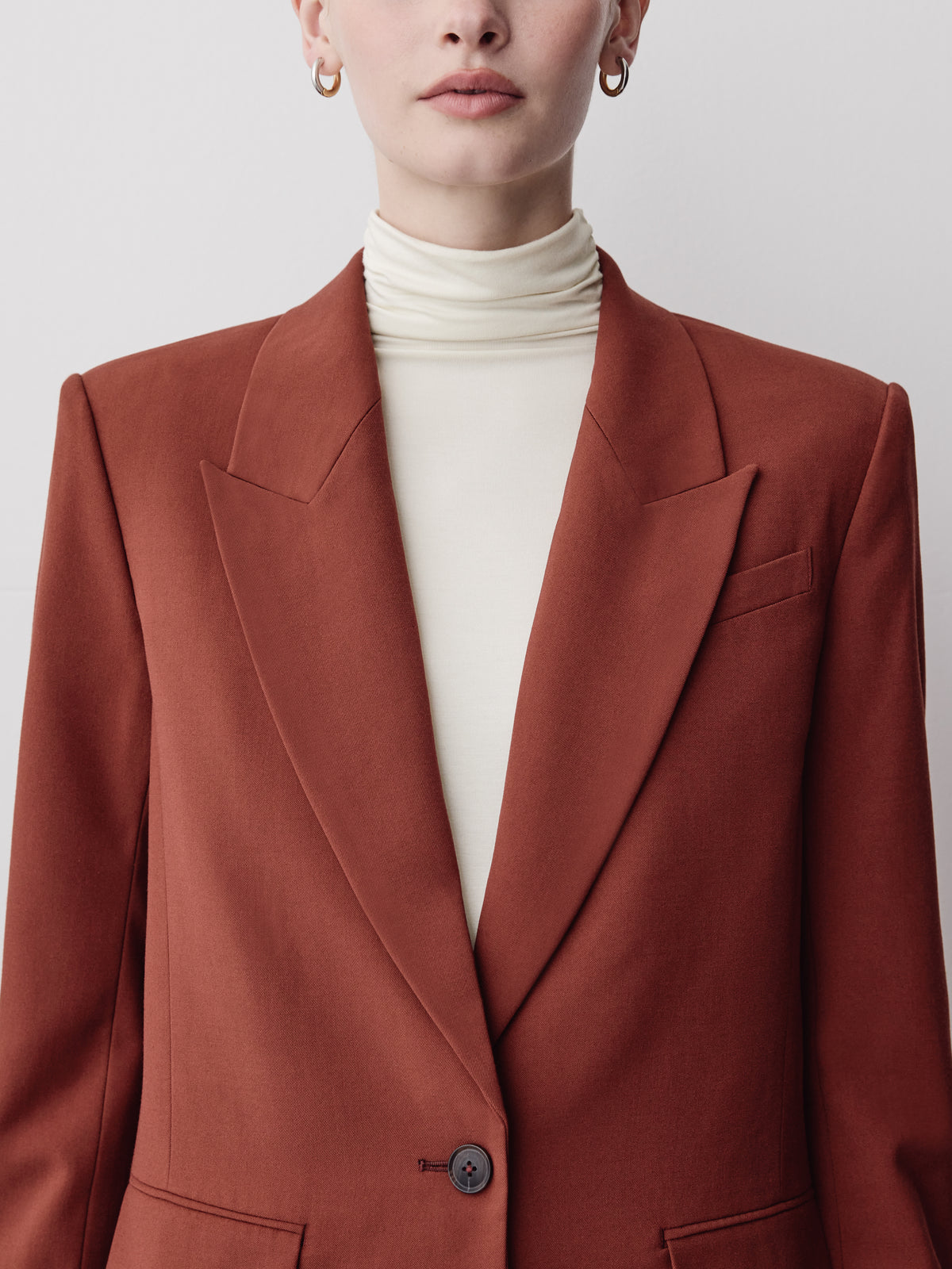 Relaxed-Fit One-Button Blazer