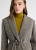Oversized One-Button Tweed Blazer