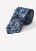 Men's Silk Woven Tie Bold Blue Floral