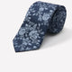 Men's Silk Woven Tie Bold Blue Floral