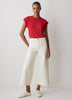 High-Rise Wide-Leg Cropped Jeans