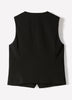 Woven Fitted Sleeveless Waistcoat Stretch Fabric
