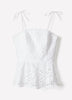 Woven Cotton Peplum Top