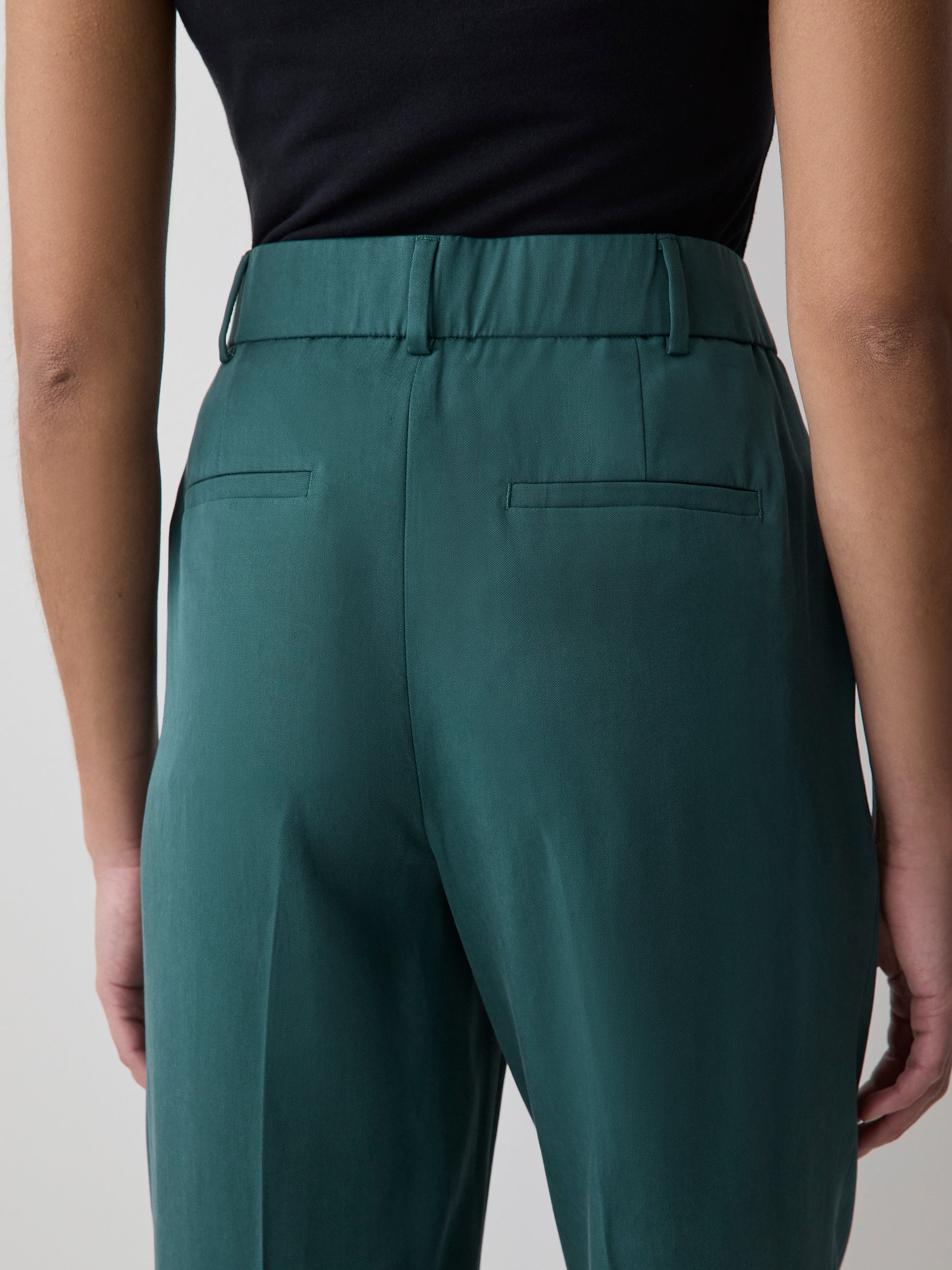 Tapered-Leg High-Rise Pant