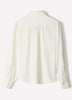 Silky Crepe Long-Sleeve Buttoned-Down Blouse