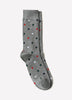 Men's Cotton Blend Colorful Dot Socks