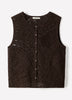 Buttoned-Down Crochet Tank Top