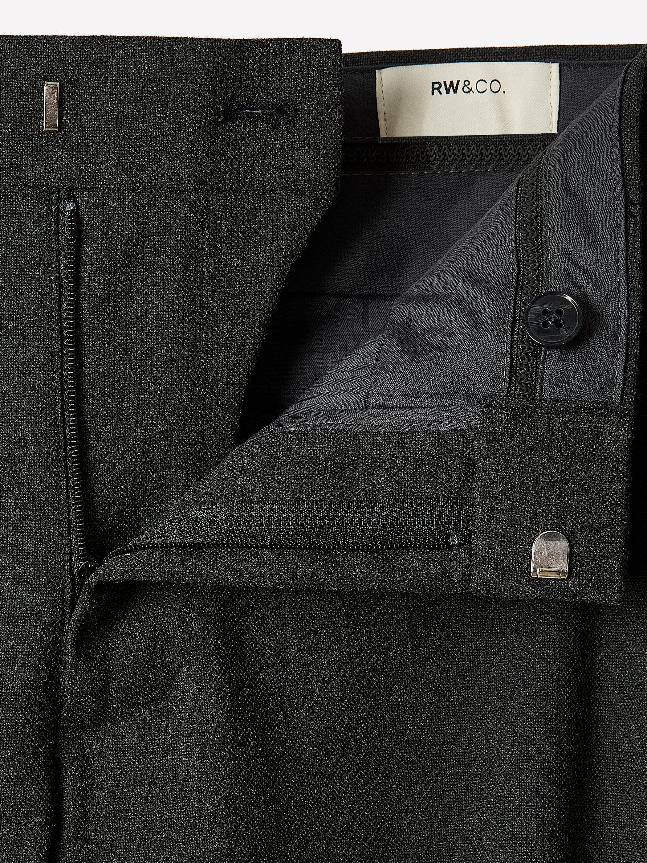 Pantalon de Complet à Coupe Étroite en Tissu Technique