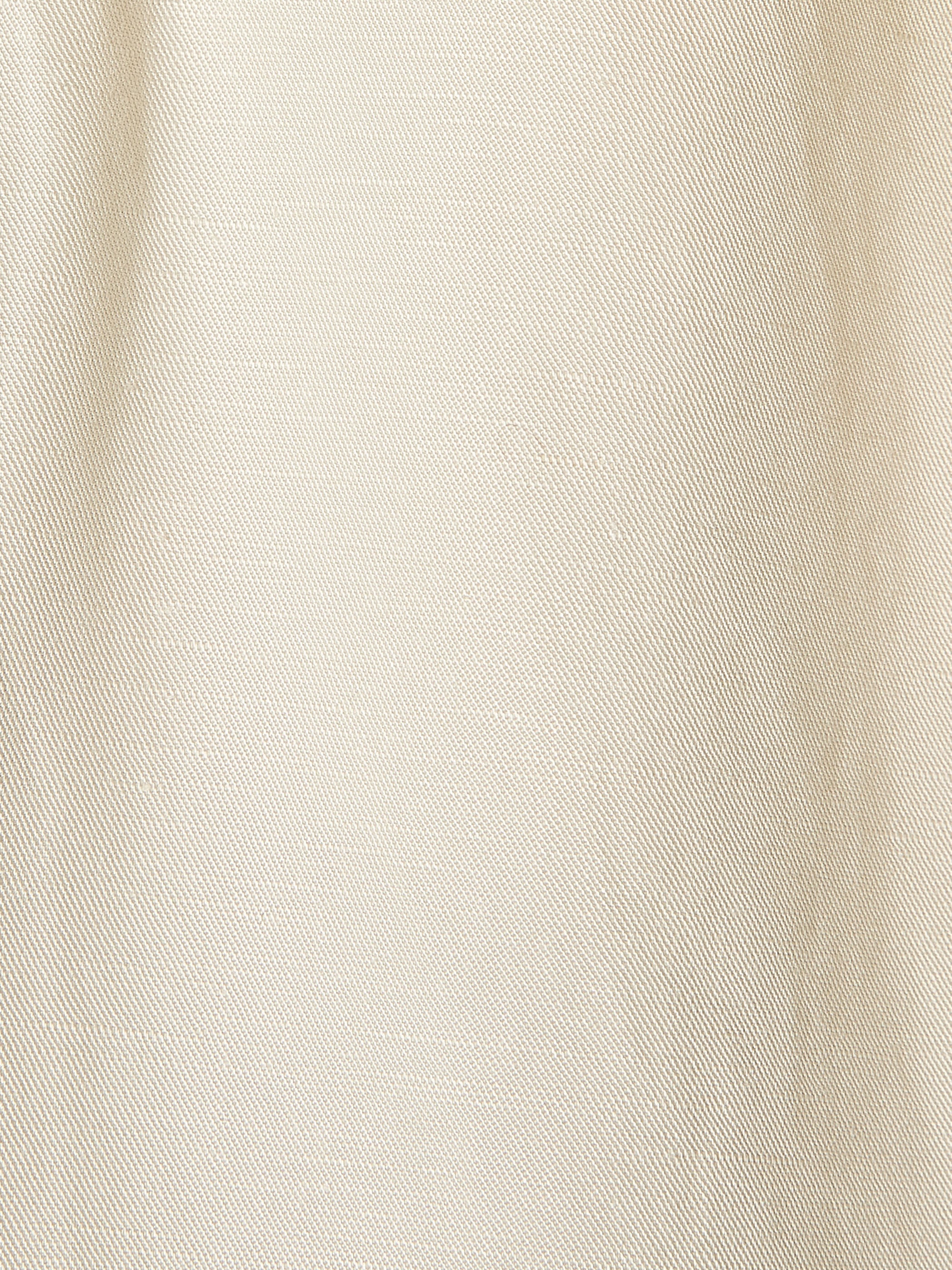 Long Sleeveless Twill Vest