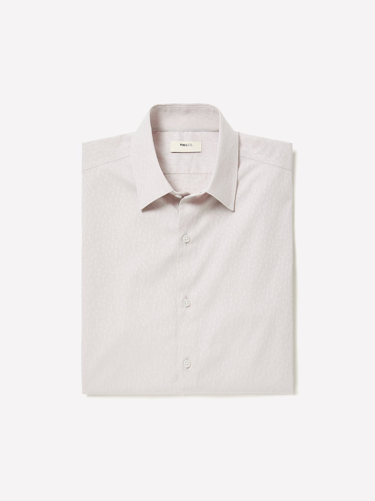 Slim-Fit Dress Shirt with Floral Pattern