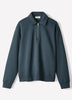 Long-Sleeve Half-Zip Polo Sweater