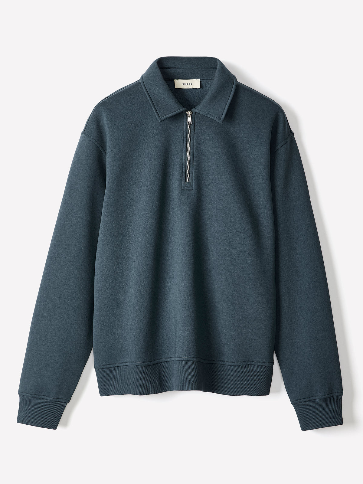 Long-Sleeve Half-Zip Polo Sweater