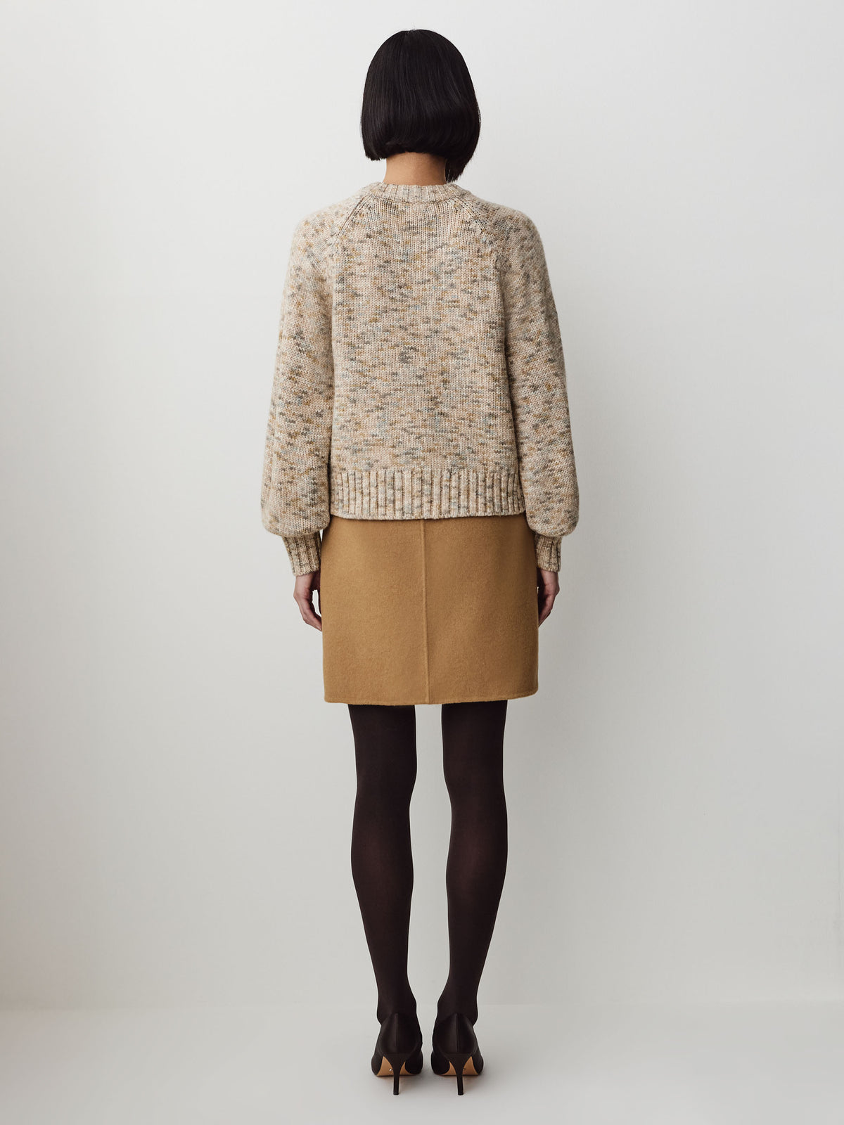 Wool Blend Mini Skirt