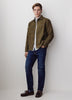 Wool Blend Check Overshirt Tailored Collar