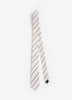 Striped Linen-Blend Skinny Tie