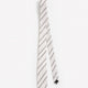 Striped Linen-Blend Skinny Tie