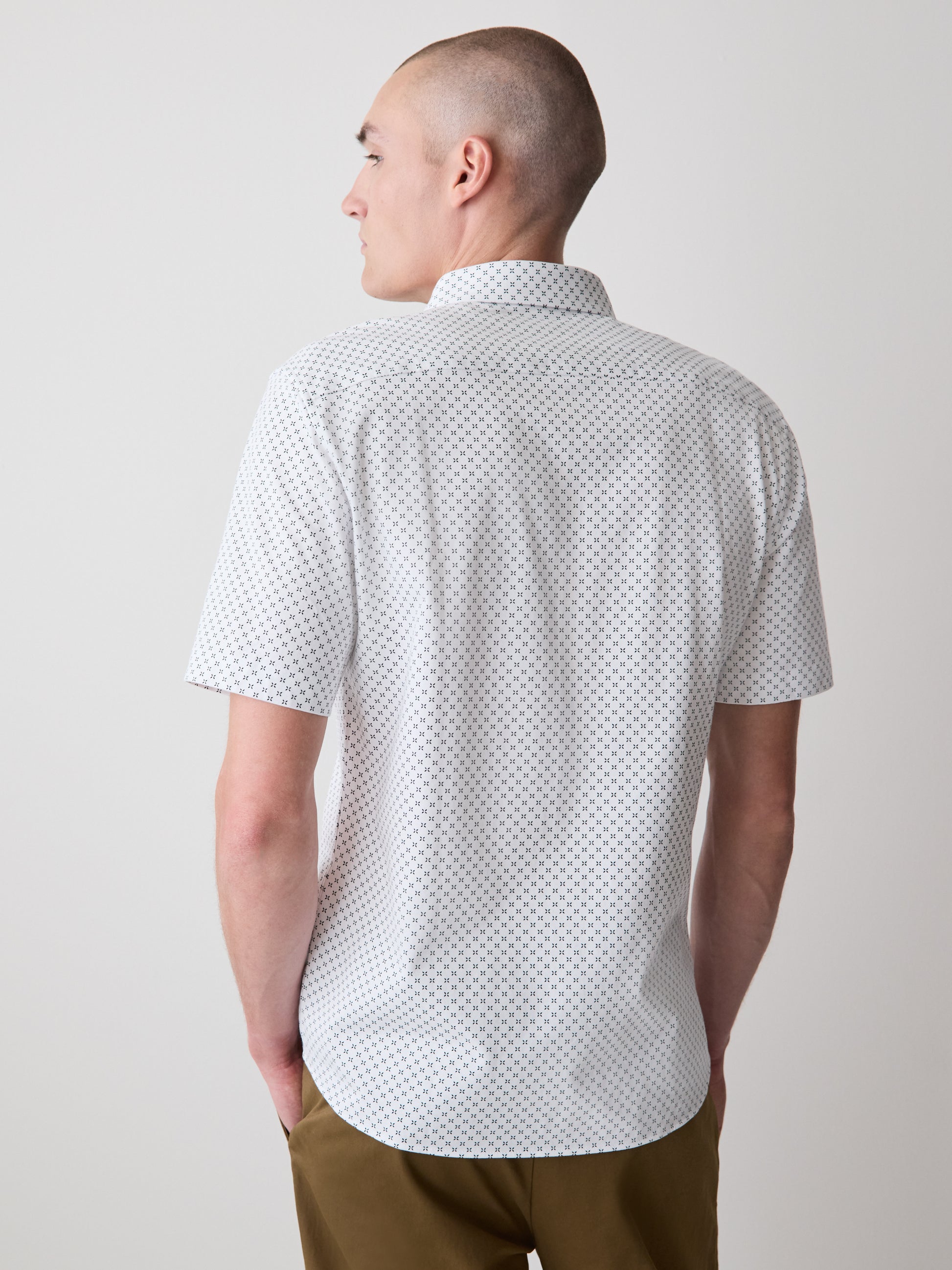Slim-Fit Short-Sleeve Jersey Shirt