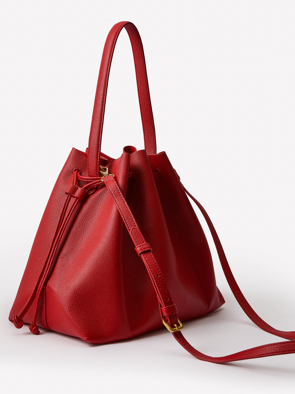 Large Faux Leather Cross-Body Bag
