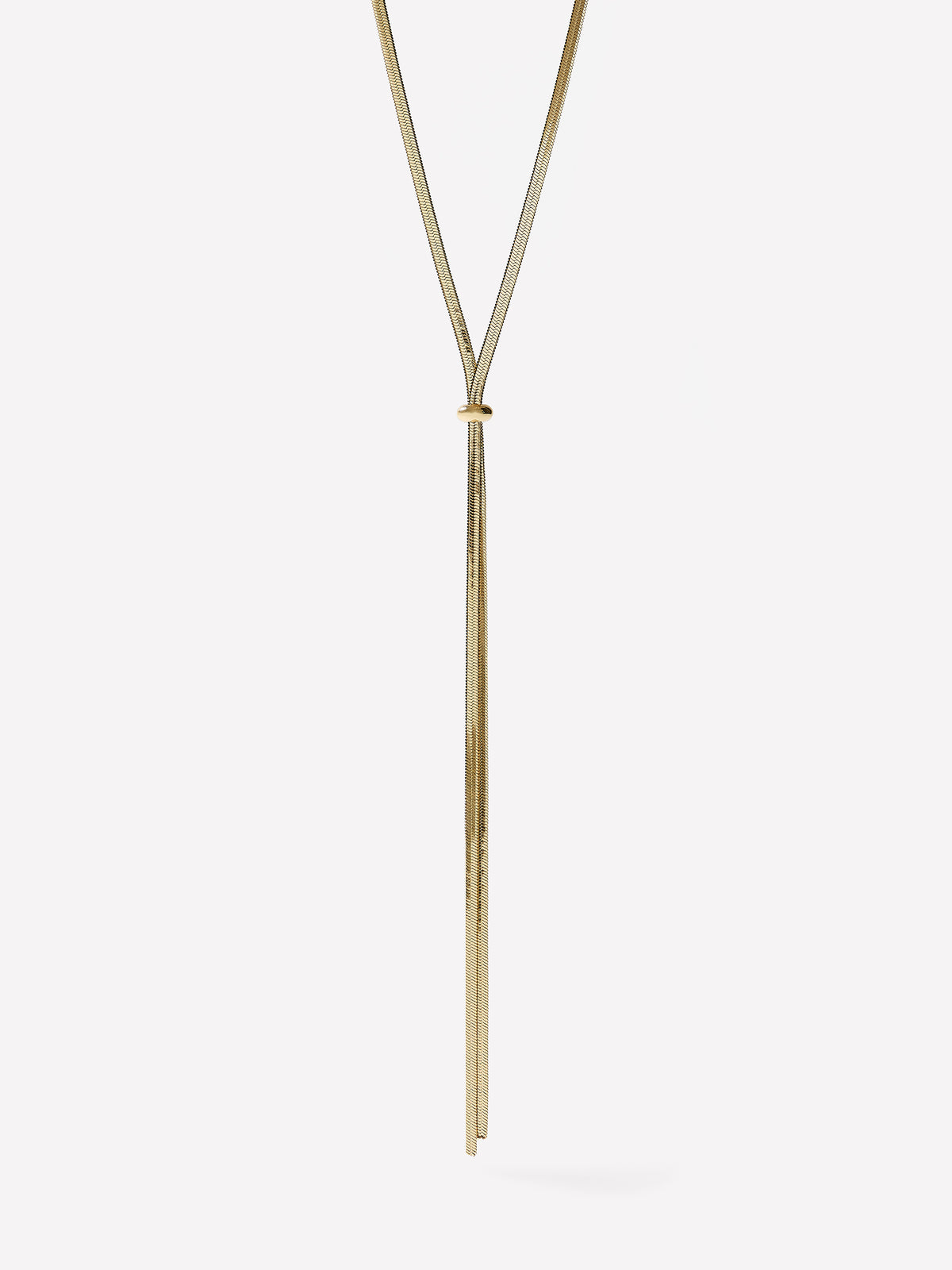 Long Adjustable Snake Chain Necklace