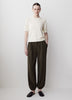 Balloon Fit Stretch Woven Pant Mid Rise