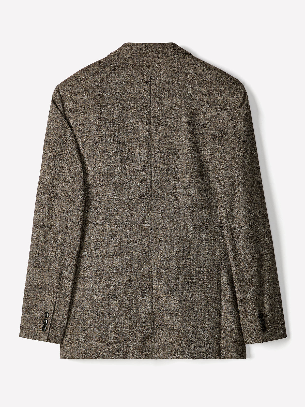 Tailored-Fit Double-Breasted Tweed Suit Blazer