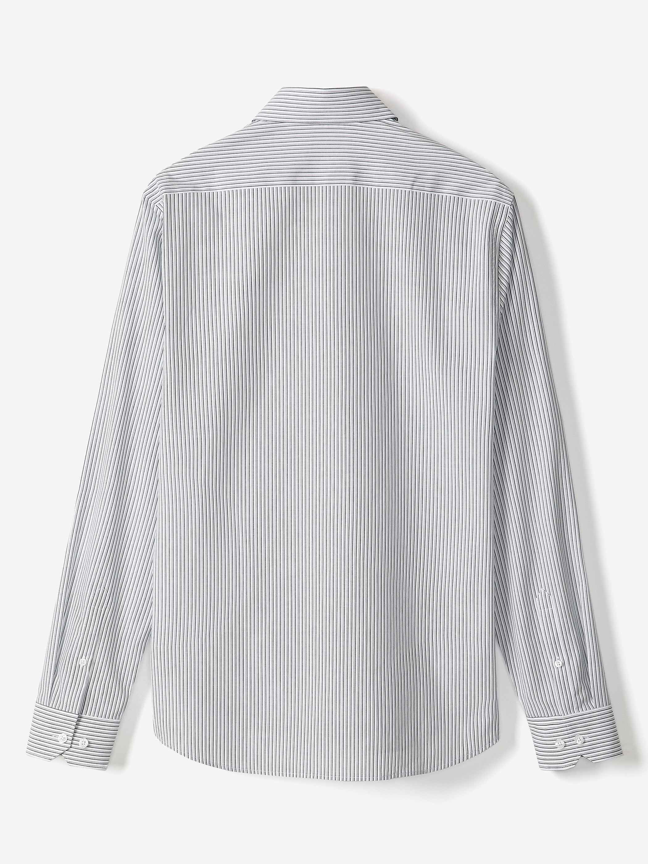 Slim-Fit Striped Dress Shirt