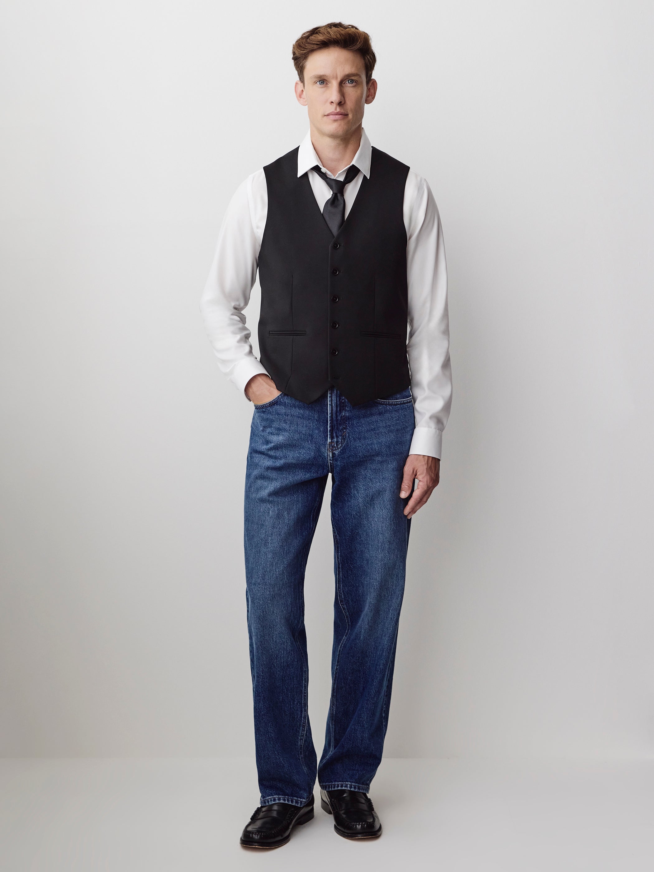 Black Suit Vest