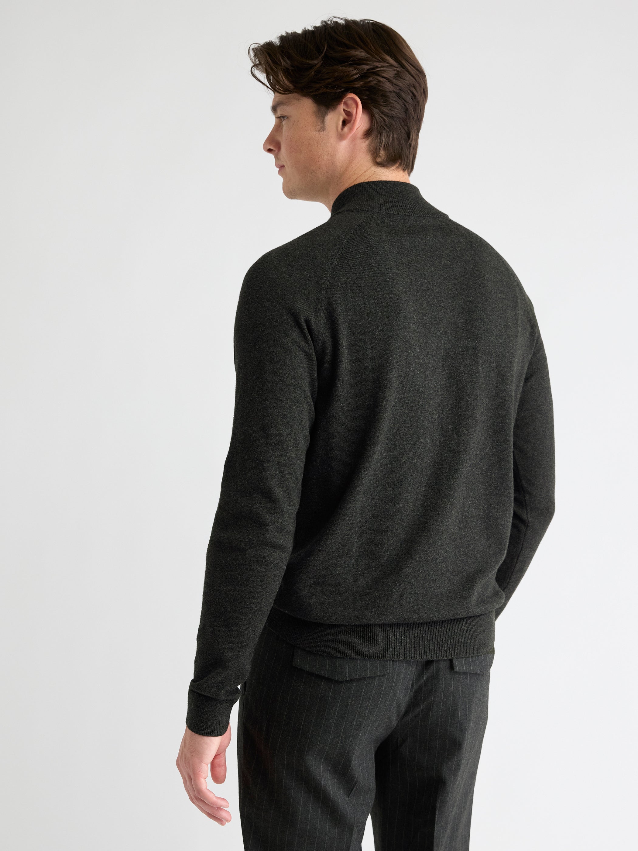 Long-Sleeve Half-Zip Mock-Neck Sweater | RW&CO.