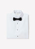 White Tailored Fit Tuxedo Shirt with French Cuffs