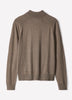 Long-Sleeve Half-Zip Mock-Neck Sweater