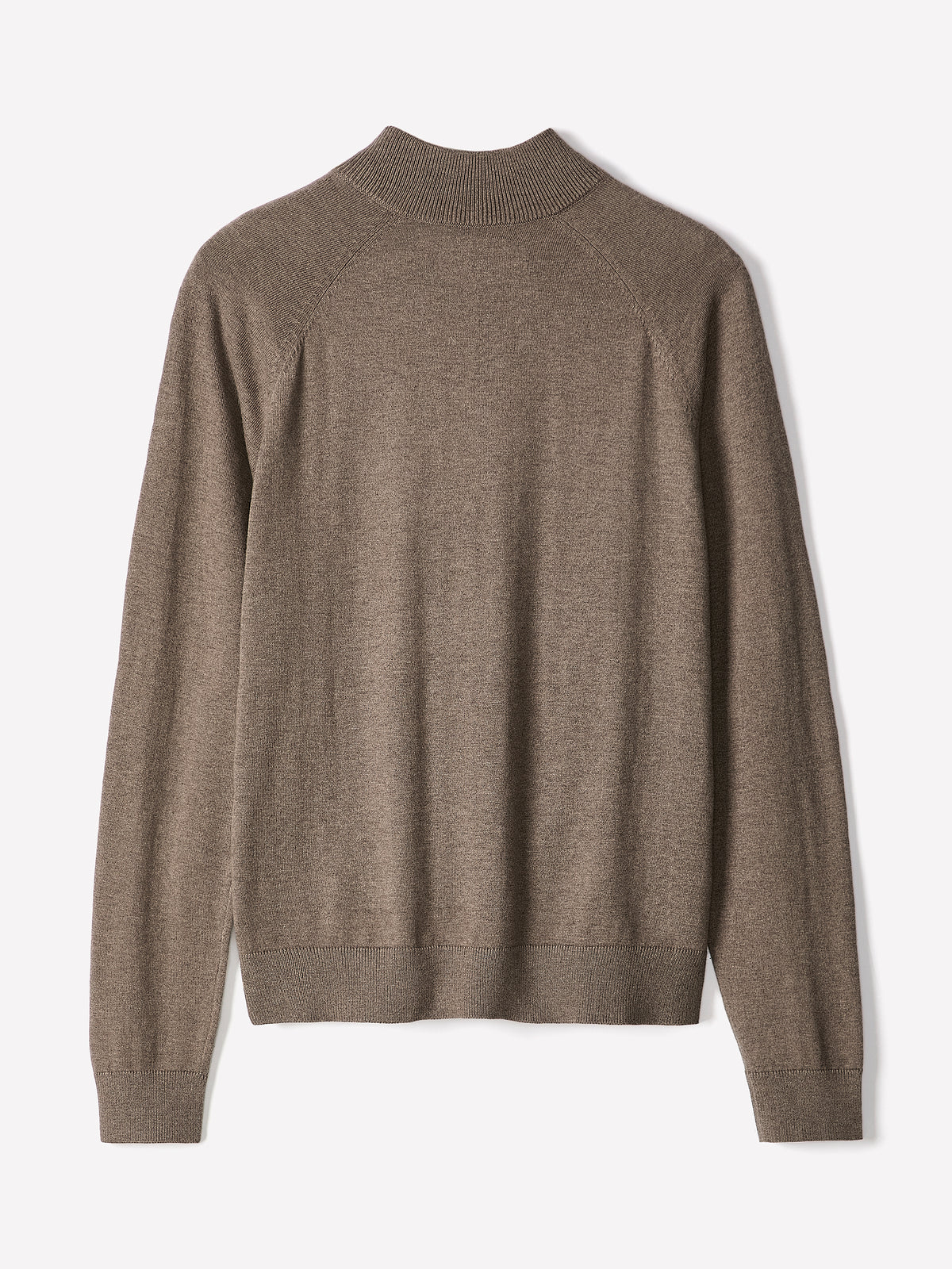 Long-Sleeve Half-Zip Mock-Neck Sweater