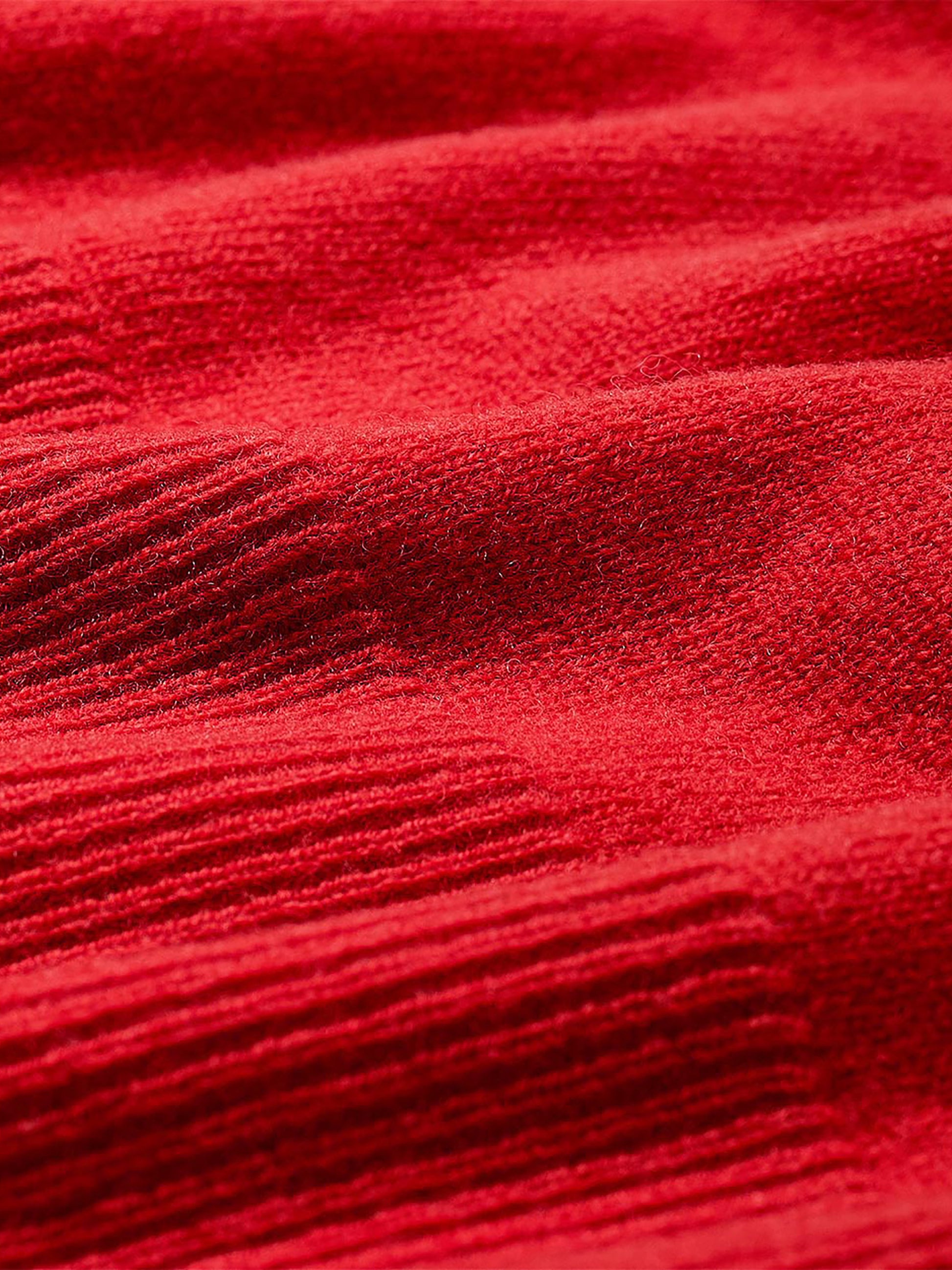 Merino Wool V-Neck Sweater Dress