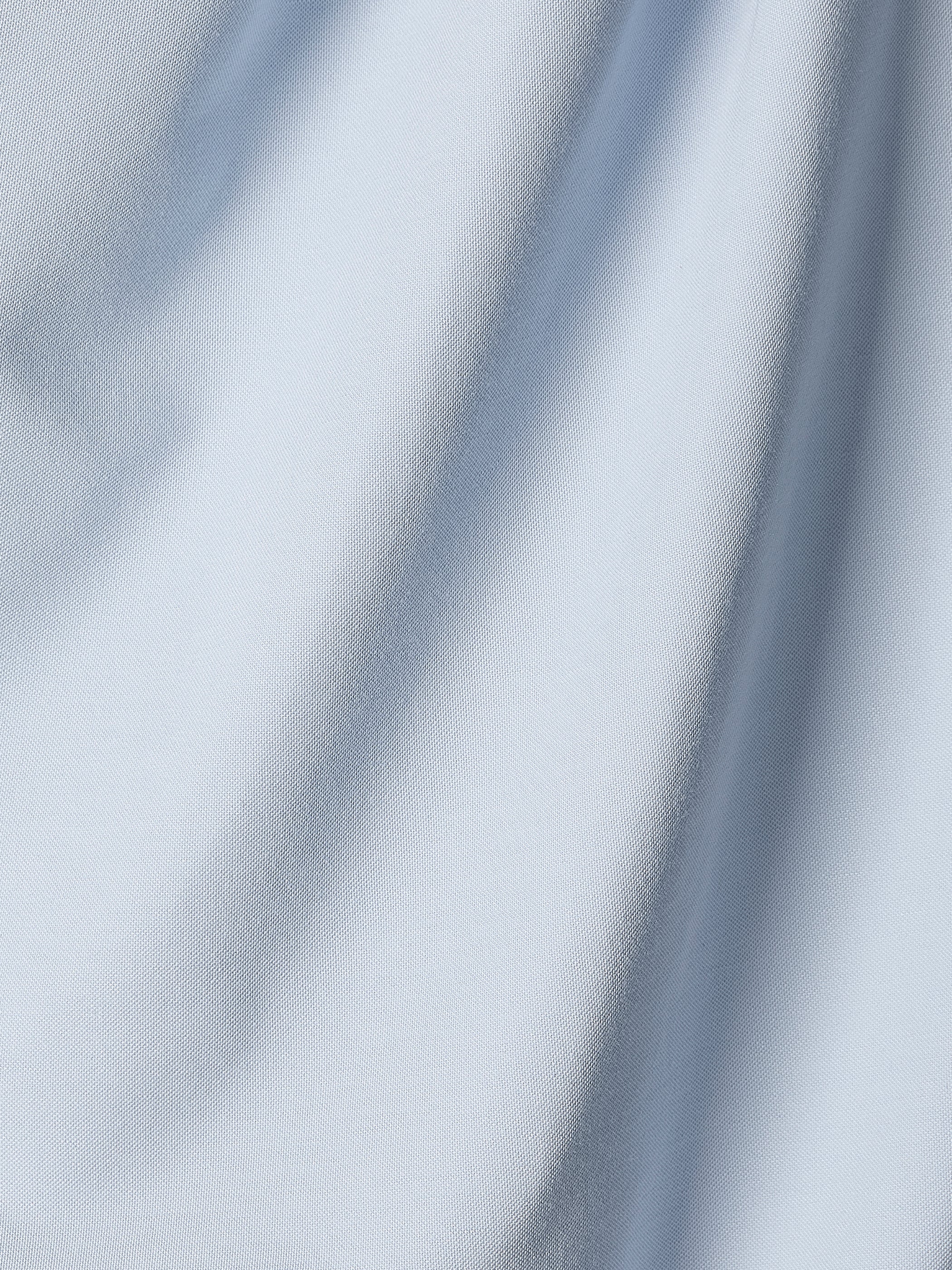 Extended-Sleeve Crew-Neck Draped Top