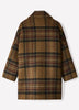 Wool-Blend Oversized Plaid Coat