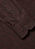 Woven Tailored Collar Shirt with Gingko Print