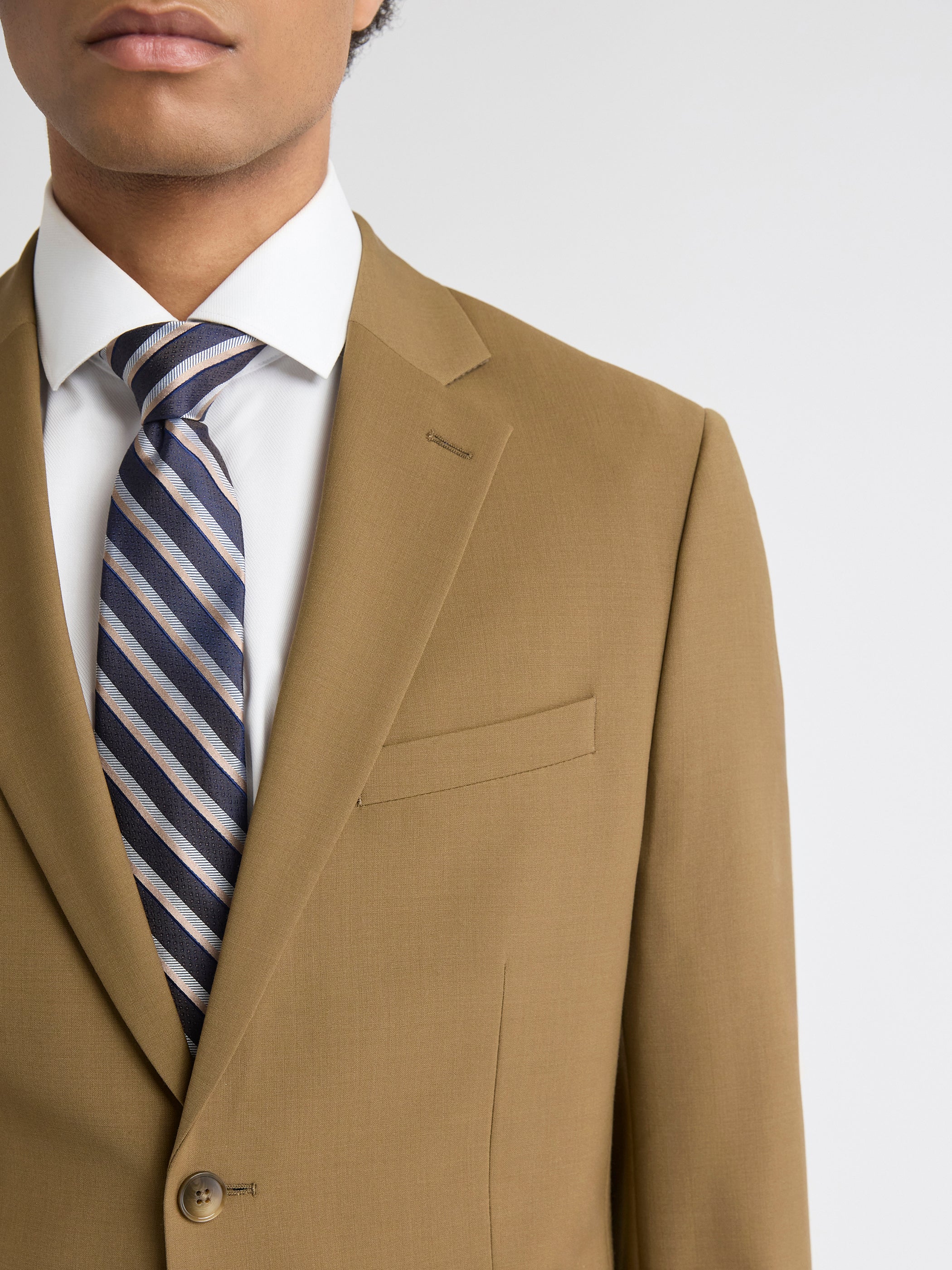 Slim-Fit Wool Suit Blazer