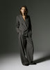 Woven Stretch Classic Relax Blazer with Double-Breasted Closure