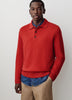 Lambswool Long-Sleeve Polo Sweater